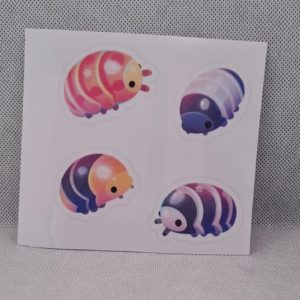 Cute Isopod Stickers